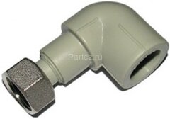 Угол с накидной гайкой PPR 20х1/2" Ekoplastik
