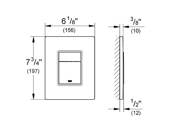 Система инсталляции для унитаза Grphe Rapid SL, крепеж, панель смыва Skate Cosmopolitan (3 режима)