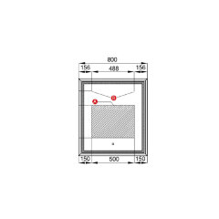 Зеркало AQUATON Уэльс 80 NEW с подсветкой (1A214002WA010)