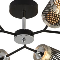 Потолочная люстра Reluce 01405-3.3-06B BK+CR