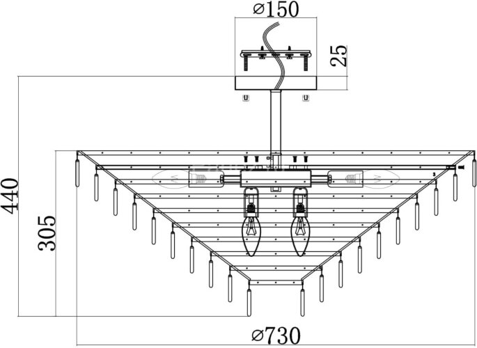 Потолочная люстра Maytoni MOD130CL-14G