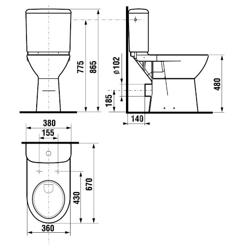Бачок для унитаза Jika Deep by Jika (8.2761.3.000.242.1)