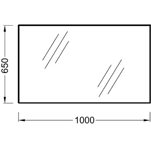 Зеркало Jacob Delafon Ola 1000х650 подвесное (EB1099-RU)