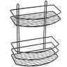 Полка корзина Fixsen двухэтажная, черный (FX-720B-2)