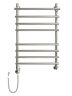 Полотенцесушитель электрический ДВИН F Primo Electro лесенка с полкой 80/50, ТЭН слева, полированный