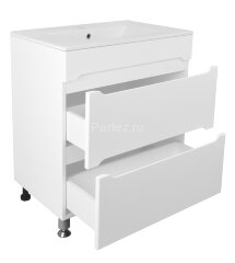 Комплект тумба Арфа 70/2Н (710х830х470) напольная с раковиной LEONE NEW без подсветки (CS00071937)