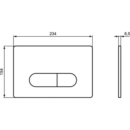 Комплект унитаза с инсталляцией Ideal Standard Tesi Aqua Blade с сиденьем Микролифт и Черной матовой