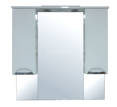 Зеркало-шкаф Loranto Стиль 100, 1000х1025х170, белый (CS00030426)