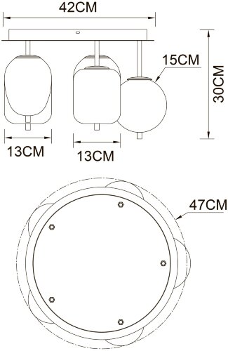 Потолочный светильник Arte Lamp A2231PL-5PB