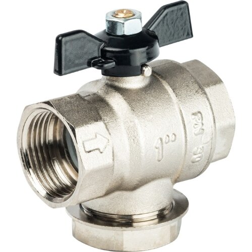 Кран шаровой с фильтром 1" Stout