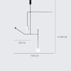 Потолочная люстра ImperiumLoft LINES-08