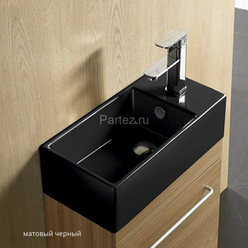 Накладная раковина melana mln-9048amb (матовая черная)