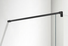 Душевая перегородка Azario CHICAGO Walk-in 700x1950 прозрачное стекло 8 мм, цвет профиля черный (AZ-NAR6310 700 Black)