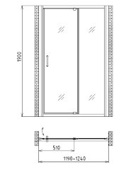 Душевая дверь Gemy Sunny Bay S28191B