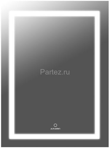Зеркало AZARIO Lines 600х800 с подсветкой, сенсорный выключатель с функцией диммера, подогрев (AZ-Z-