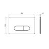 Кнопка смыва Ideal Standard OLEAS M1, чёрная (R0115A6)