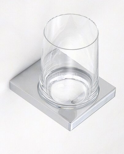 Хрустальный стакан с держателем Keuco Edition 11, хром (11150019000)