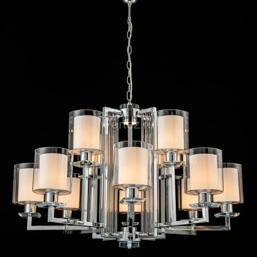 Подвесная люстра iLamp RM6201-8+4 CR+CL