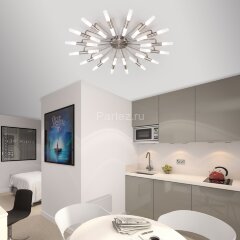 Потолочная люстра Bogate's 348 никель