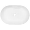Раковина-чаша Creo Ceramique 580х380х140 накладная, овальная, керамика, белый матовый (PU4300MRMWH)