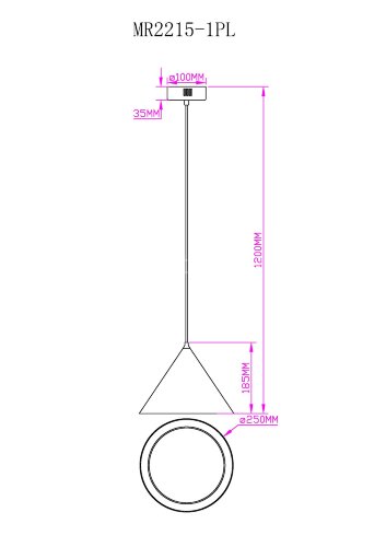 Подвесной светильник MyFar MR2215-1PL