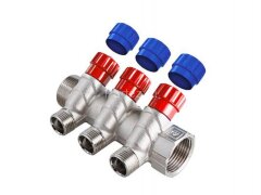 Коллектор с регулирующими вентилями 3/4"х3х1/2"НР VALTEC