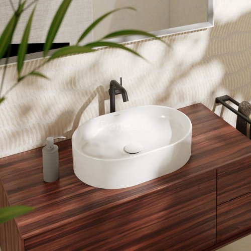 Раковина - чаша Hansgrohe Xuniva U 550x400x130 накладная, белый (60166450)