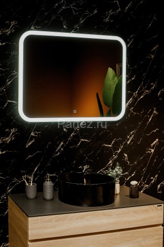 Зеркало AZARIO Стив 915х685, LED-подсветка с диммером, сенсорный выключатель (ФР-00000843)