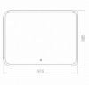 Зеркало AZARIO Стив 915х685, LED-подсветка с диммером, сенсорный выключатель (ФР-00000843)