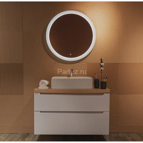 Зеркало AZARIO Перла- ТХ d770 подсветка, сенсорный выключатель с функцие диммера, теплый, холодный с