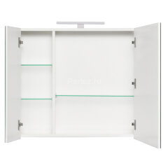 ETNA Шкаф зеркальный 800 мм, белый глянец