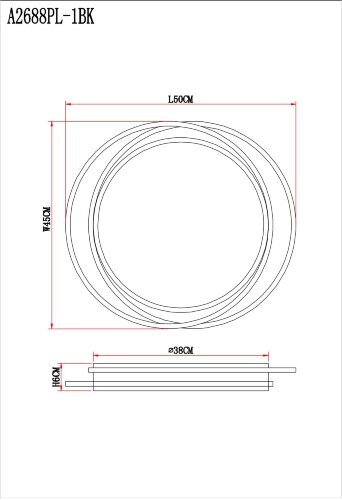 Потолочный светильник Arte Lamp A2688PL-1BK