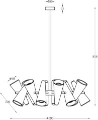 Потолочная люстра Maytoni MOD095PL-14W