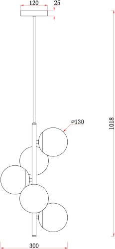 Потолочная люстра Freya FR5199PL-05BS1