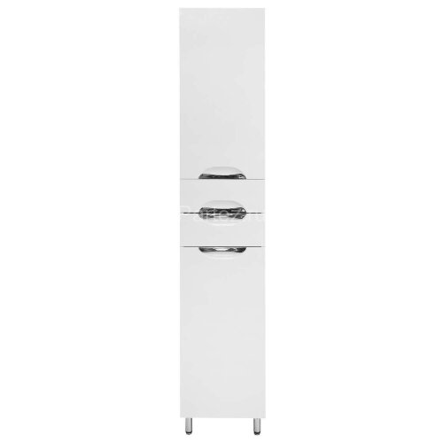 Пенал Loranto Стиль правосторонний, 400х1970х330, белый (CS00024796)