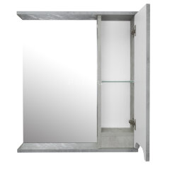 Зеркало-шкаф Loranto Florena 60 600х135х600 правый, светлый бетон (CS00086984)