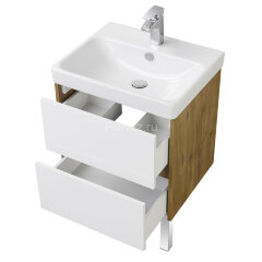 Тумба под раковину AQUATON Сканди 55 подвесная, дуб рустикальный (1A251701SDZ90)