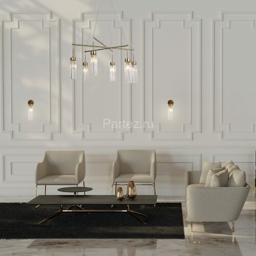 Подвесная люстра Eurosvet 60163/6 латунь