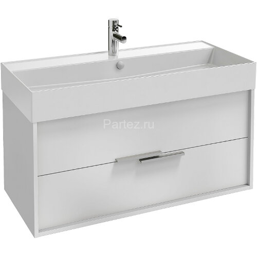 Тумба под раковину Jacob Delafon Vivienne 100 подвесная, Белая глянцевая (EB1668-J5-J5)