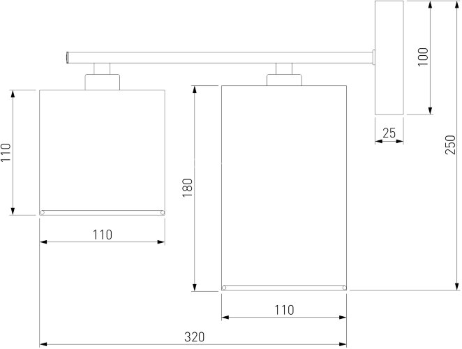 Бра Eurosvet 60151/2 хром