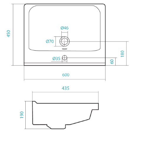 Раковина AQUATON Миранда-60, белая (1WH302421)