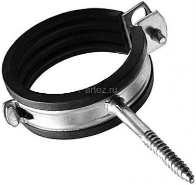 Хомут трубный с дюбелем и шурупом D 25 (3/4")