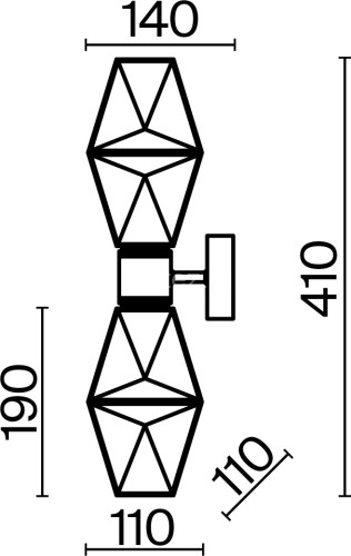 Бра Maytoni MOD325WL-02G