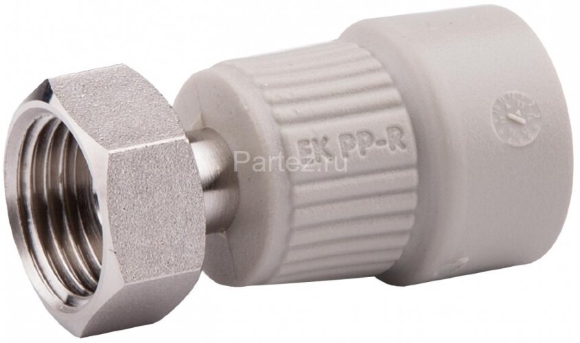 Муфта МВ PPR с накидной гайкой D20х1" Ekoplastik