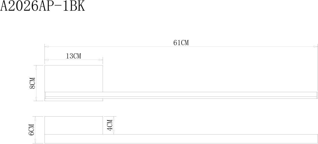Настенный светильник Arte Lamp A2026AP-1BK
