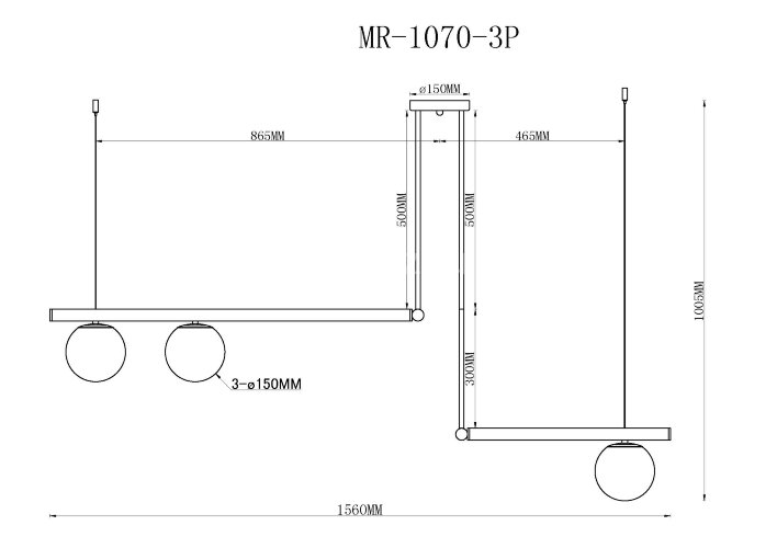 Подвесной светильник MyFar MR1070-3P
