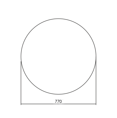 Зеркало AZARIO Savanna RGB D770 Smart-управление, мультицвет (LED-00002604)