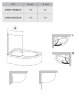 Шторка для ванны распашная Ravak CVSK1 100х150 цвет профиля белый (7QRS0100Y1)