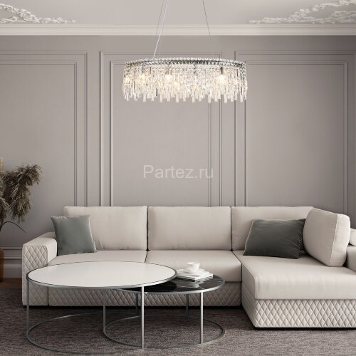 Подвесная люстра Eurosvet 60159/10 хром