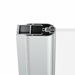 Душевая дверь Ravak распашная 80х195, толщина полотна 6мм универсальная, цвет профиля белый